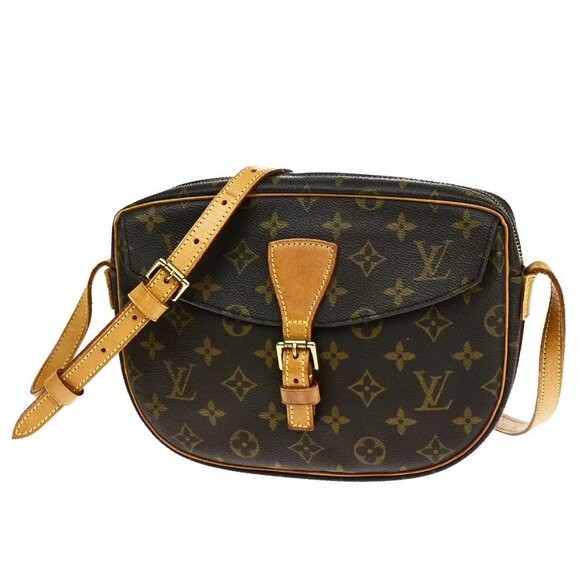 LOUIS VUITTON Jeune Fille MM Shoulder Bag Monogram Leather Brown - Picture 1 of 16